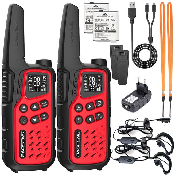 Walkie-Talkie Baofeng BF-T25E Red | Techbox