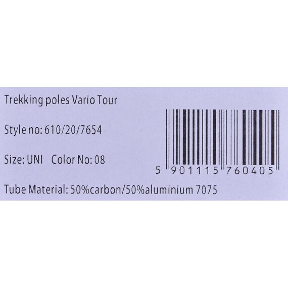VIKING VARIO TOUR SKITOURING POLES BLACK/GREY | Techbox