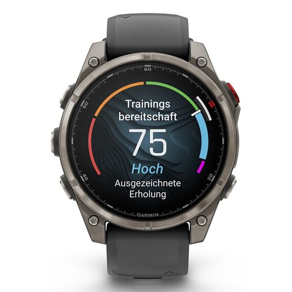 Garmin fēnix 8 Pro 3.56 cm (1.4") AMOLED 47 mm Digital 454 x 454 pixels Touchscreen Graphite, Titanium Wi-Fi GPS (satellite) | Techbox