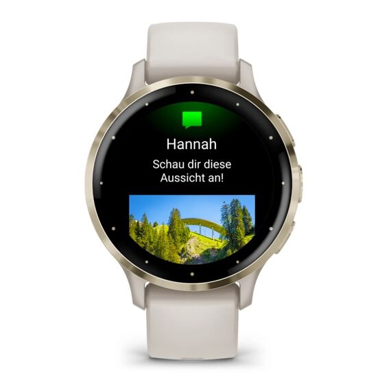 Garmin Venu 3S 3.05 cm (1.2") AMOLED 41 mm Digital 390 x 390 pixels Touchscreen Gold, Ivory Wi-Fi GPS (satellite) - Smartwatches - Smartwatches & Accessories - Techbox