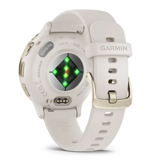 Garmin Venu 3S 3.05 cm (1.2") AMOLED 41 mm Digital 390 x 390 pixels Touchscreen Gold, Ivory Wi-Fi GPS (satellite) - Smartwatches - Smartwatches & Accessories - Techbox
