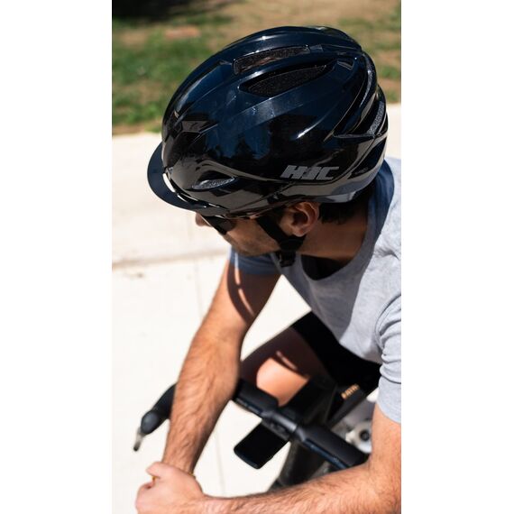 HJC CROSSER Black Cycling Helmet, BLACK, Size M - Bicycle - Sports & Fitness - Techbox