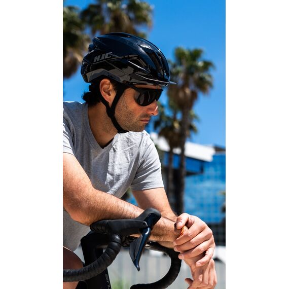 HJC CROSSER Black Cycling Helmet, BLACK, Size M - Bicycle - Sports & Fitness - Techbox