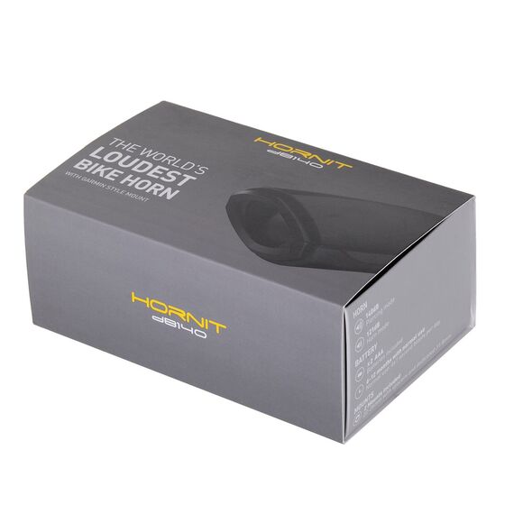 Bicycle horn Hornit 140 dB Black - Bicycle - Sports & Fitness - Techbox