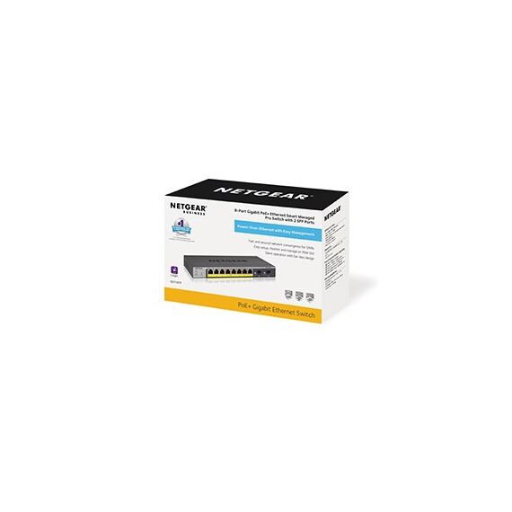 NETGEAR GS110TP Managed L2/L3/L4 Gigabit Ethernet (10/100/1000) Power over Ethernet (PoE) Grey | Techbox