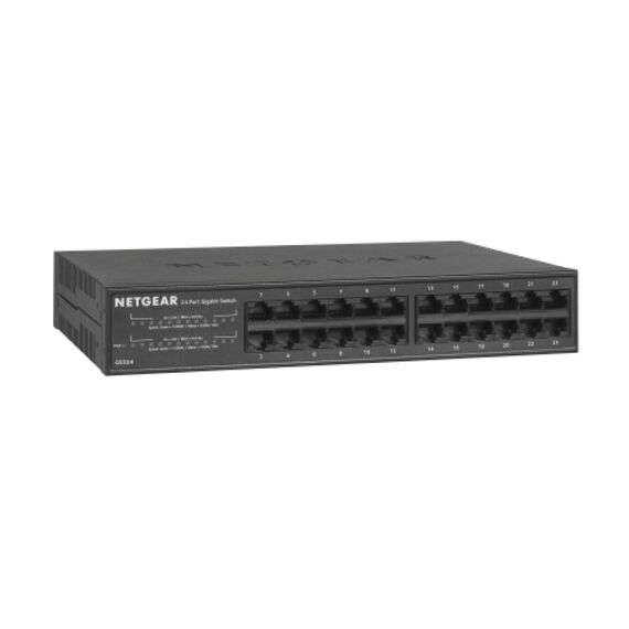 NETGEAR GS324 Unmanaged Gigabit Ethernet (10/100/1000) Black | Techbox