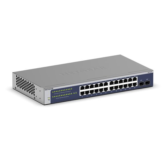 NETGEAR GS724Tv6 Managed Gigabit Switch (GS724T-600EUS) 26P | Techbox