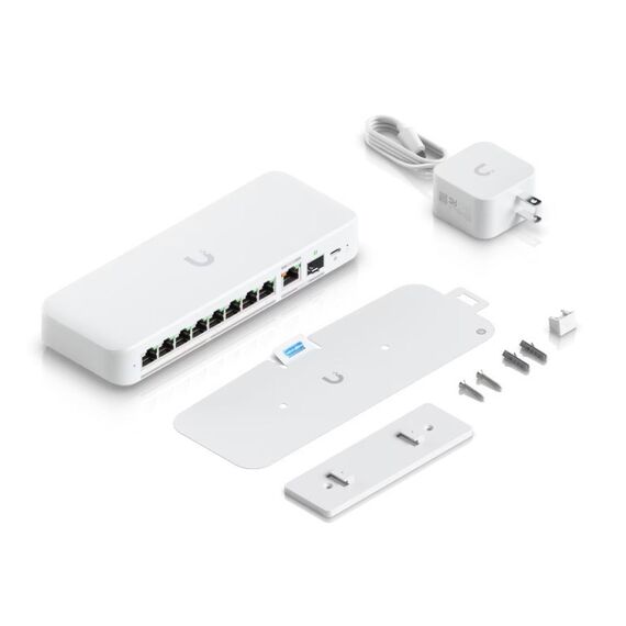 Ubiquiti UniFi Flex 2.5G Managed L2 2.5G Ethernet (100/1000/2500) Desktop/Wall-Mounting White | Techbox