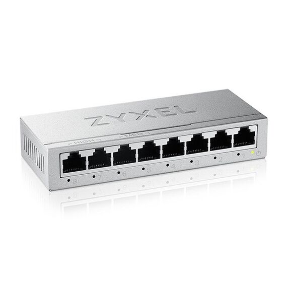 Zyxel GS-108BV5-EU0101F network switch Unmanaged L2 Gigabit Ethernet (10/100/1000) - Switches - Network Devices - Techbox