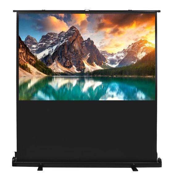 Maclean MC-213 Portable Projection Screen, Compact, Floor, 100", 16:10 | Techbox
