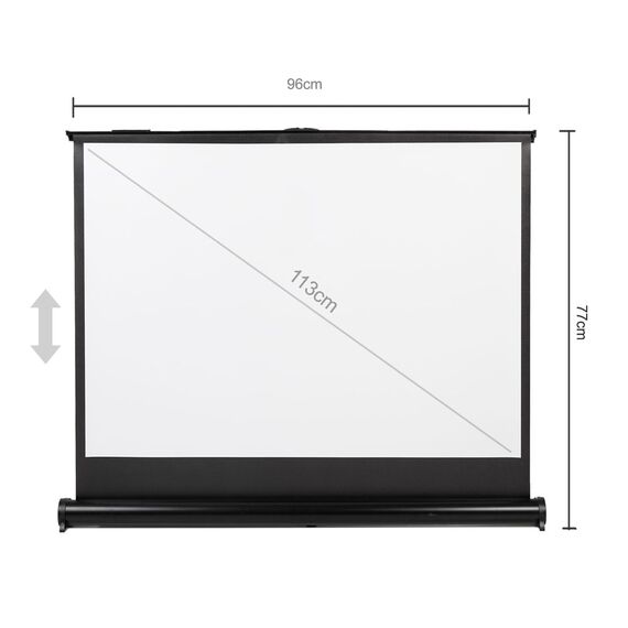 Maclean MC-961 Portable Projection Screen Compact 45" 4:3 Free-Standing Office Cinema - Projector Accessories - Projectors - Techbox