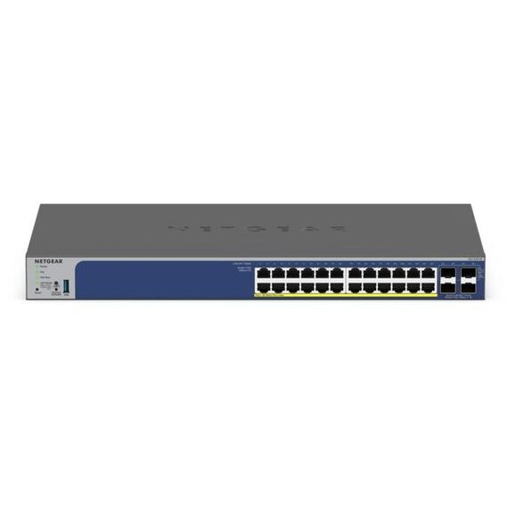 NETGEAR 28-Port PoE Gigabit/10G Stackable Smart Switch (GS728TXP) | Techbox