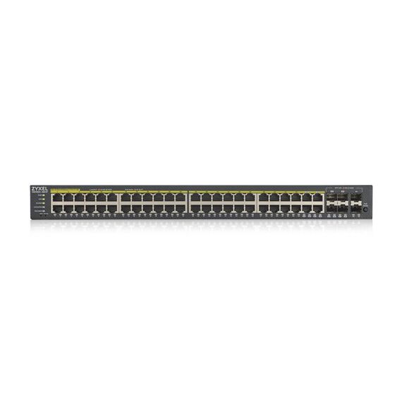Zyxel GS1920-48HPV2 Managed Gigabit Ethernet (10/100/1000) Power over Ethernet (PoE) Black | Techbox
