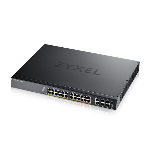 Zyxel XGS2220-30HP Managed L3 Gigabit Ethernet (10/100/1000) Power over Ethernet (PoE) Black | Techbox