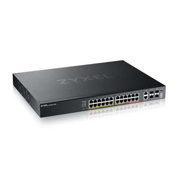 Zyxel XGS2220-30HP Managed L3 Gigabit Ethernet (10/100/1000) Power over Ethernet (PoE) Black | Techbox