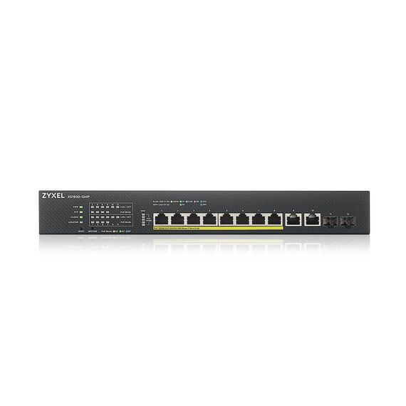 Zyxel XS1930-12HP-ZZ0101F network switch Managed L3 10G Ethernet (100/1000/10000) Power over Ethernet (PoE) Black | Techbox