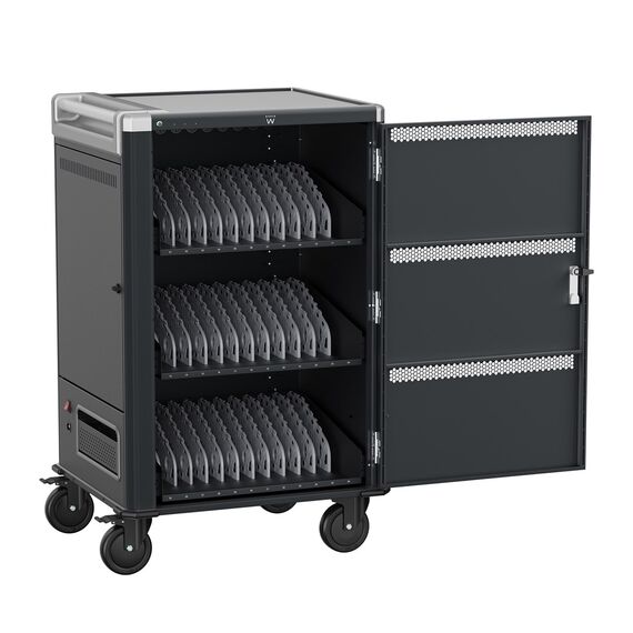 Ewent EW1701 portable device management cart/cabinet Portable device management cabinet Black, Grey | Techbox