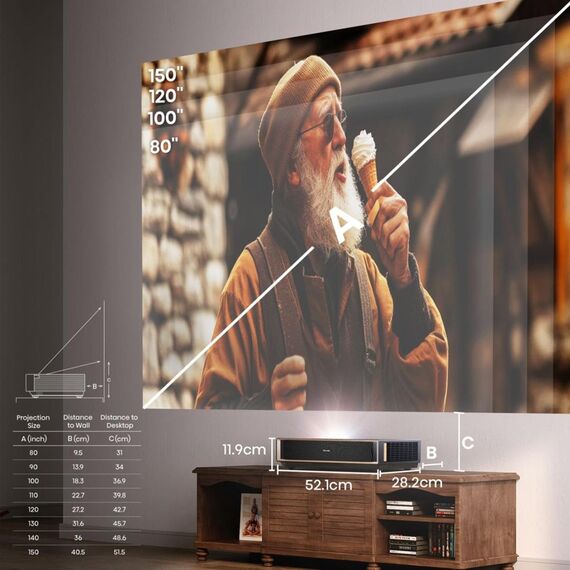 Hisense PT1 projection TV Black 3D | Techbox