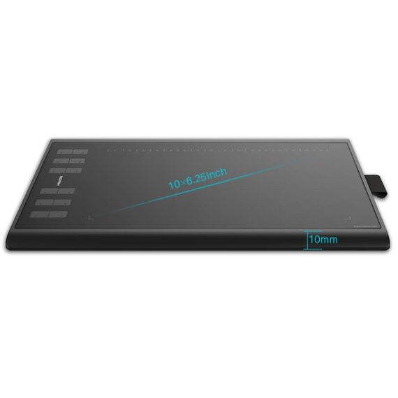 HUION H1060P graphic tablet 5080 lpi 250 x 160 mm USB Black - Tablet PC - Tablet PC & Accessories - Techbox