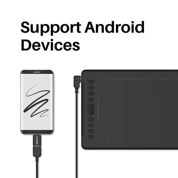 HUION H1161 graphic tablet 5080 lpi 279.4 x 174.6 mm USB Black - Tablet PC - Tablet PC & Accessories - Techbox