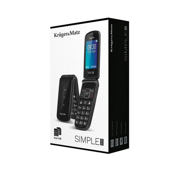 MaxCKruger & Matz Phone for seniors KM0929 7,11 cm (2,8") 108,5 g Black | Techbox