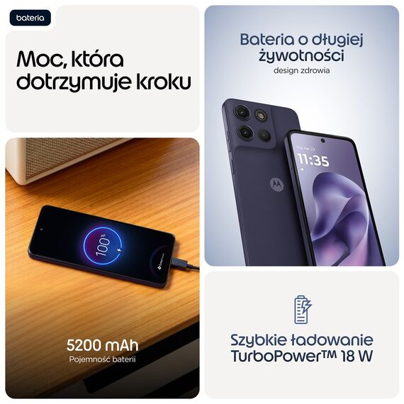 Motorola moto g17 17.1 cm (6.72") Dual SIM Android 15 USB Type-C 8 GB 128 GB 5200 mAh Purple - Smartphones - Smartphones - Techbox