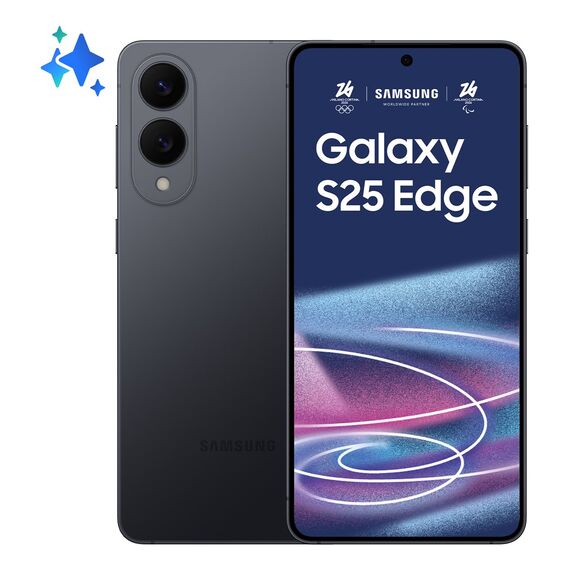 Samsung Galaxy S25 Edge 17 cm (6.7") Dual SIM Android 15 5G USB Type-C 12 GB 512 GB 3900 mAh Black - Smartphones - Smartphones - Techbox