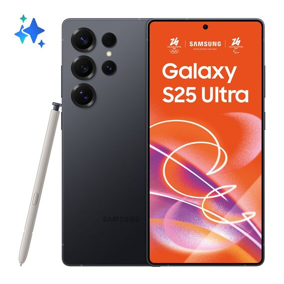 Samsung Galaxy S25 Ultra 17.5 cm (6.9") Dual SIM Android 15 5G USB Type-C 12 GB 256 GB 5000 mAh Black, Titanium - Smartphones - Smartphones - Techbox