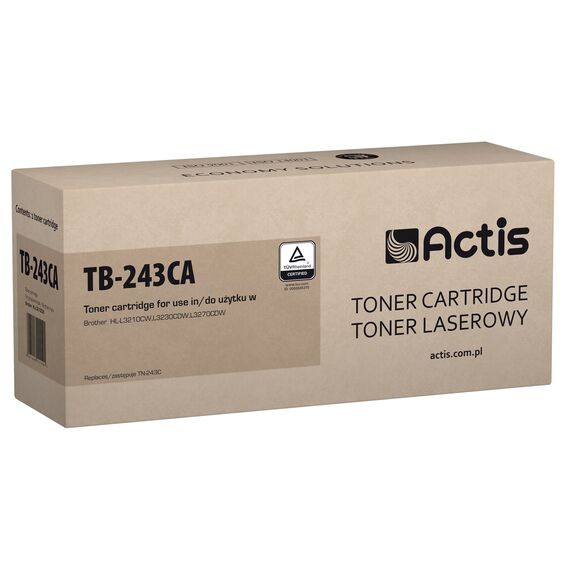 Actis TB-243CA toner (replacement for Brother TN-243C; Standard; 1000 pages; cyan) | Techbox