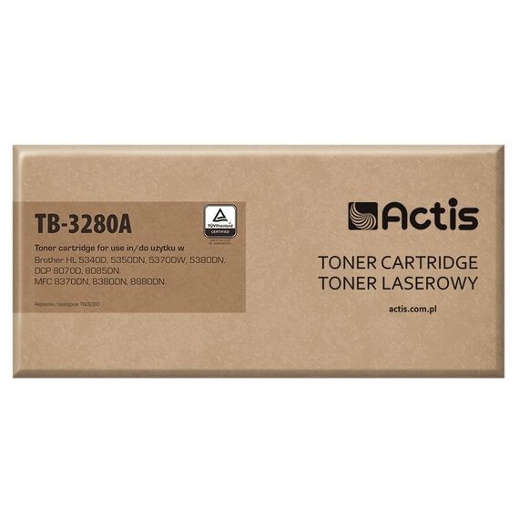 Actis TB-3280A toner for Brother printer; Brother TN3280 replacement; Standard; 8000 pages; black - Compatible Toners - Toners - Techbox