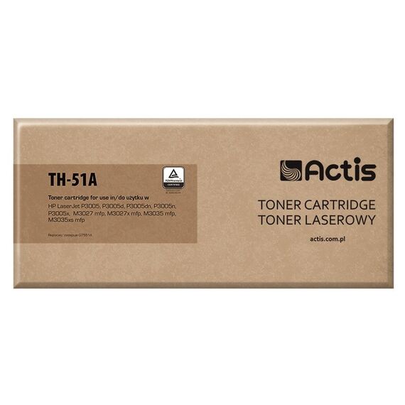 Actis TH-51A toner for HP printer; HP 51A Q7551A replacement; Standard; 6500 pages; black - Compatible Toners - Toners - Techbox