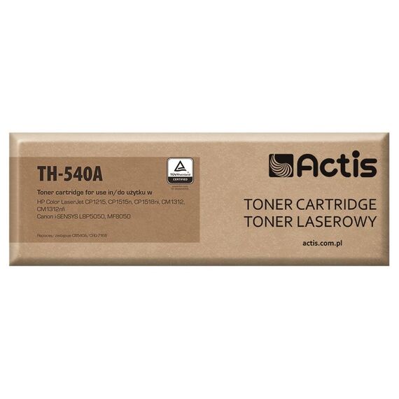 Actis TH-540A toner for HP printer; HP 125A CB540A, Canon CRG-716B replacement; Standard; 2400 pages; black - Compatible Toners - Toners - Techbox
