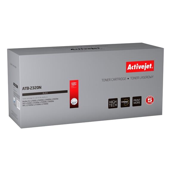Activejet ATB-2320N toner for Brother printer; Brother TN-2320 replacement; Supreme; 2600 pages; black - Compatible Toners - Toners - Techbox