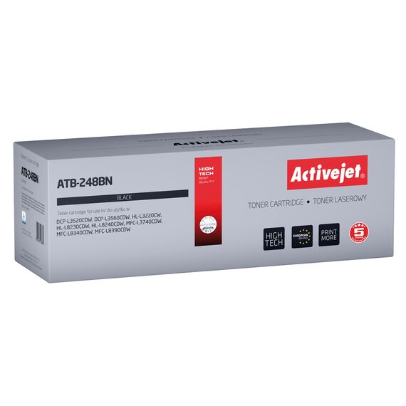 Activejet ATB-248BN toner for Brother printers (replacement Brother TN248BK; Supreme; 1000 pages; black) | Techbox