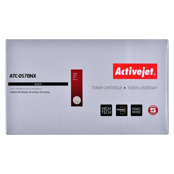 Activejet ATC-057BNX Toner (replacement for Canon CRG-057HBK; CRG-057H; Supreme; 10000 pages; black) WITH CHIP | Techbox