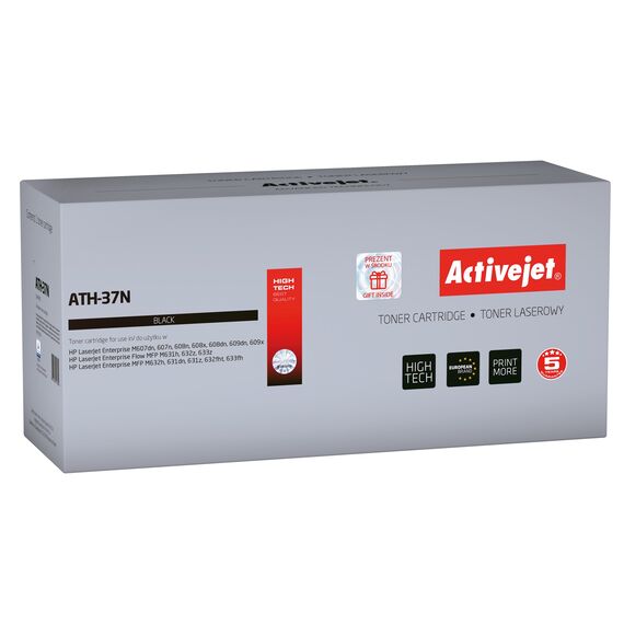 Activejet ATH-37N toner for HP printer; HP 37A CF237A replacement; Supreme; 11000 pages; black - Compatible Toners - Toners - Techbox