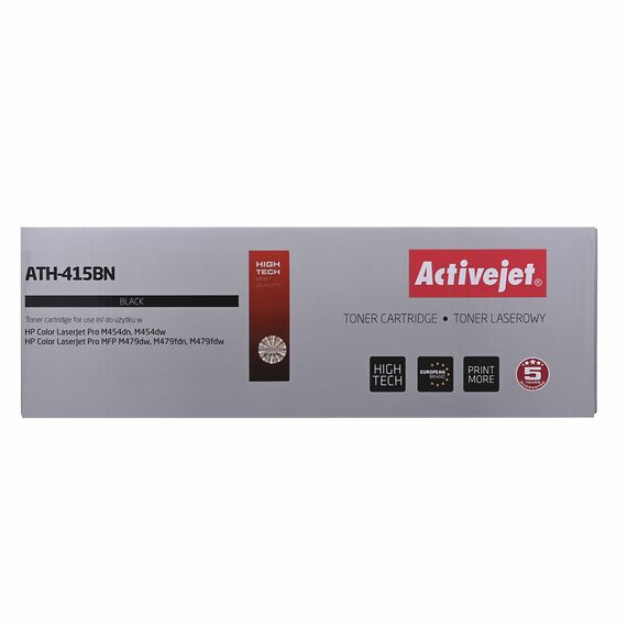 Activejet ATH-415BN printer toner for HP; replacement HP 415A W2030A; Supreme; 2400 pages, Black, With chip - Compatible Toners - Toners - Techbox