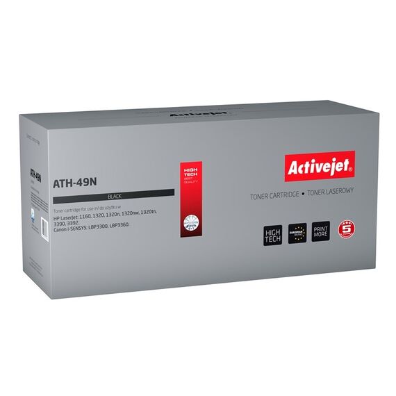 Activejet ATH-49N toner for HP printer; HP 49A Q5949A, Canon CRG-708 replacement; Supreme; 3200 pages; black - Compatible Toners - Toners - Techbox