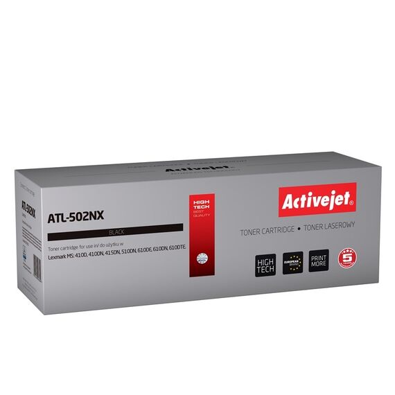 Activejet ATL-502NX Toner (replacement for Lexmark 502X/50F2X00; Supreme; 10.000 pages; black) - new chip | Techbox
