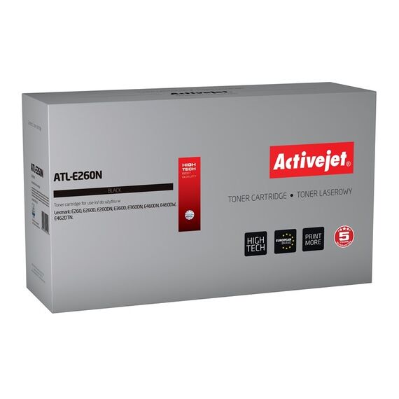 Activejet ATL-E260N Toner (replacement for Lexmark E260A11E; Supreme; 3,500 pages; black) | Techbox