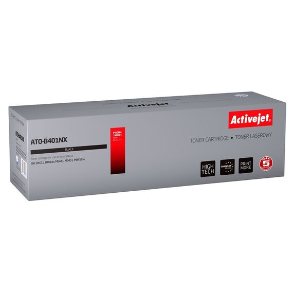 Activejet ATO-B401NX toner (replacement for OKI 44992402; Supreme; 2500 pages; black) | Techbox