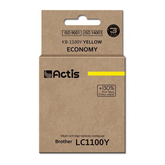 Actis KB-1100Y ink cartridge for Brother printer LC1100/LC980 yellow - Compatible Inks - Inks - Techbox