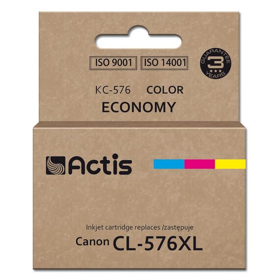 Actis KC-576 Canon printer ink, replacement Canon CL-576XL; Supreme; 15 ml; colour: cyan, yellow, magenta | Techbox