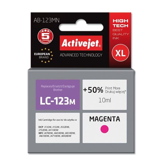 Activejet ink for Brother LC123M/LC121M - Compatible Inks - Inks - Techbox