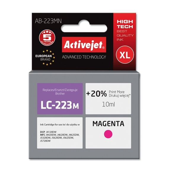 Activejet ink for Brother LC223M - Compatible Inks - Inks - Techbox