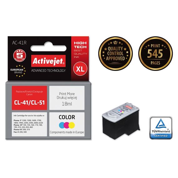 Activejet ink for Canon CL-41/CL-51 - Compatible Inks - Inks - Techbox