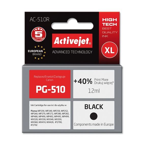 Activejet ink for Canon PG-510 - Compatible Inks - Inks - Techbox