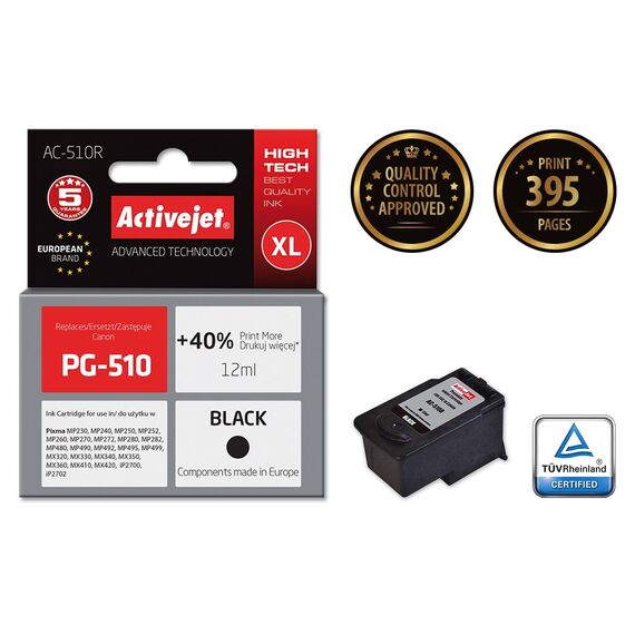 Activejet ink for Canon PG-510 - Compatible Inks - Inks - Techbox
