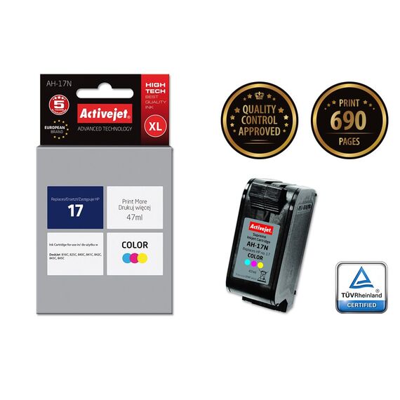 Activejet ink for Hewlett Packard No.17 C6625A - Compatible Inks - Inks - Techbox