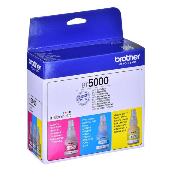 Brother BT5000CLVAL ink cartridge 3 pc(s) Compatible Cyan, Magenta, Yellow | Techbox